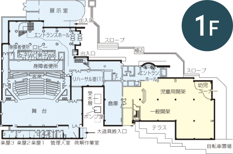 1階のフロアマップ