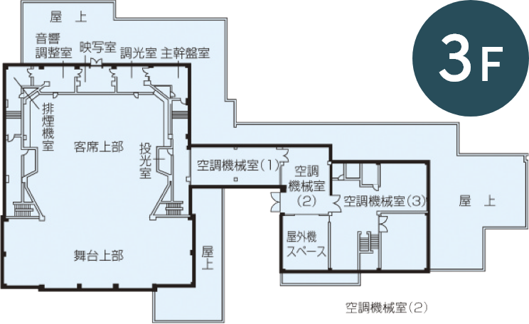 3階のフロアマップ
