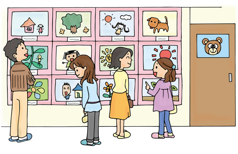 泉南児童書画展　子どもたちの感性が光る170点の作品展示　泉南市内の小中学校から応募された書画作品170点を展示します。　