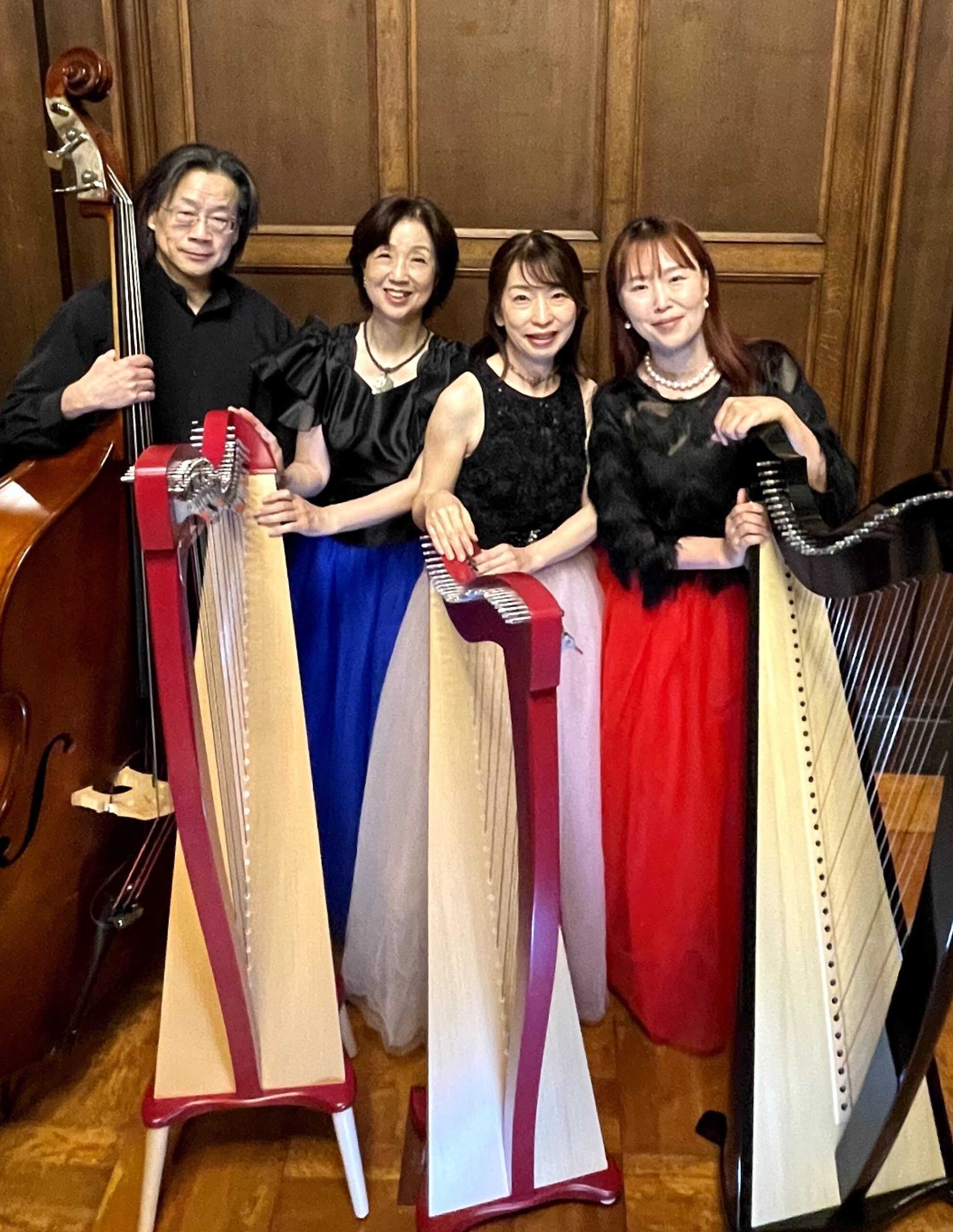 バレンタイン・ハーモニー アイリッシュハープとコントラバスの優しい響き　大阪ハープカンパニー　コンサート　※文化ホール事務所（図書館２階）にて、チケット好評販売中！！